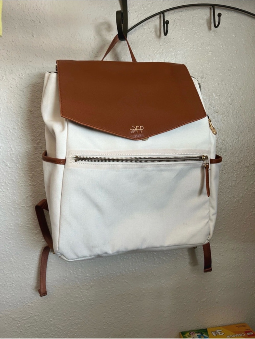 Classic Diaper Bag II - Heritage by Freshly Picked white